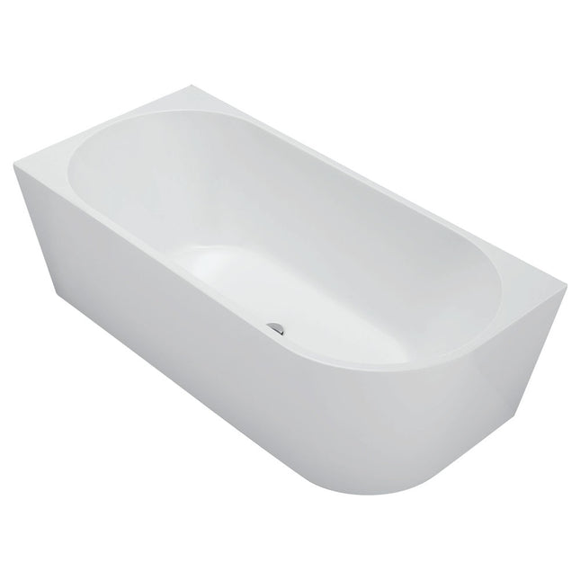 Fienza Isabella 1700 Acrylic Corner Bathtub, Gloss White, Slim Edge ,