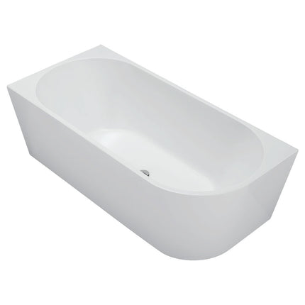 Fienza Isabella 1700 Acrylic Corner Bathtub, Gloss White, Slim Edge ,
