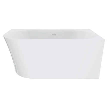 Fienza Chloe 1400 Acrylic Corner Bathtub, Gloss White, Slim Edge