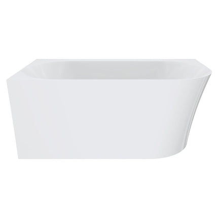 Fienza Chloe 1400 Acrylic Corner Bathtub, Gloss White, Slim Edge ,