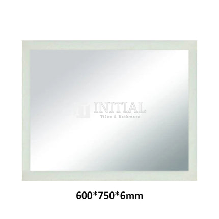 Frosted Edge Rectangular Mirror, 3 Sizes , 600mm