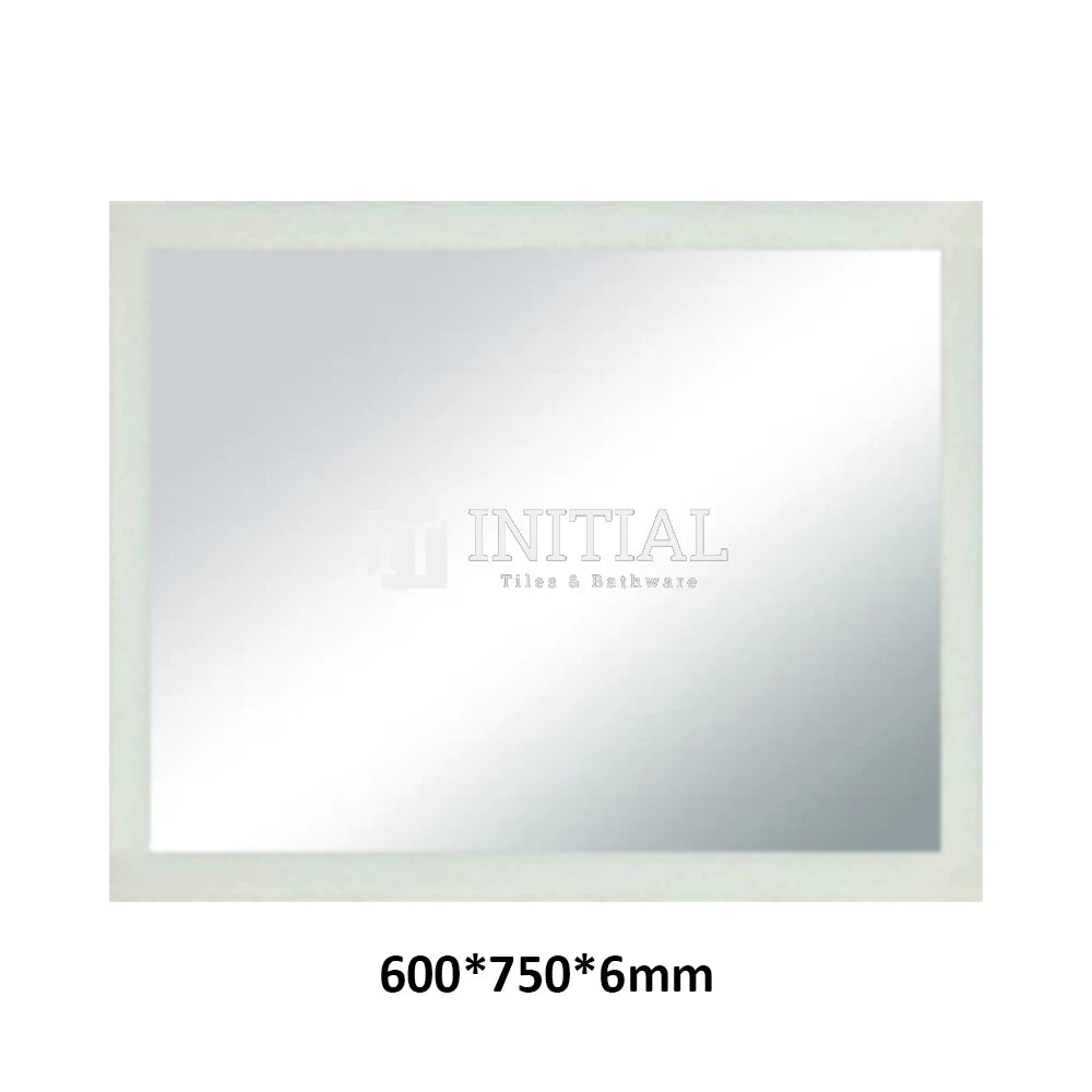 Frosted Edge Rectangular Mirror, 3 Sizes , 600mm