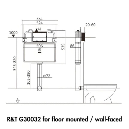 Vegas Tornado Wall Faced Floor Pan Ceramic Black 590X360X410