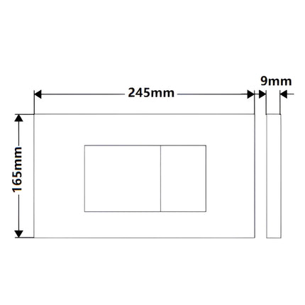 R&T Rectangle Dual Flush Push Buttons For G30032 / G30031