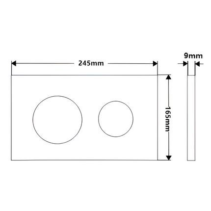 R&T Round Dual Flush Push Buttons For G30032 / G30031