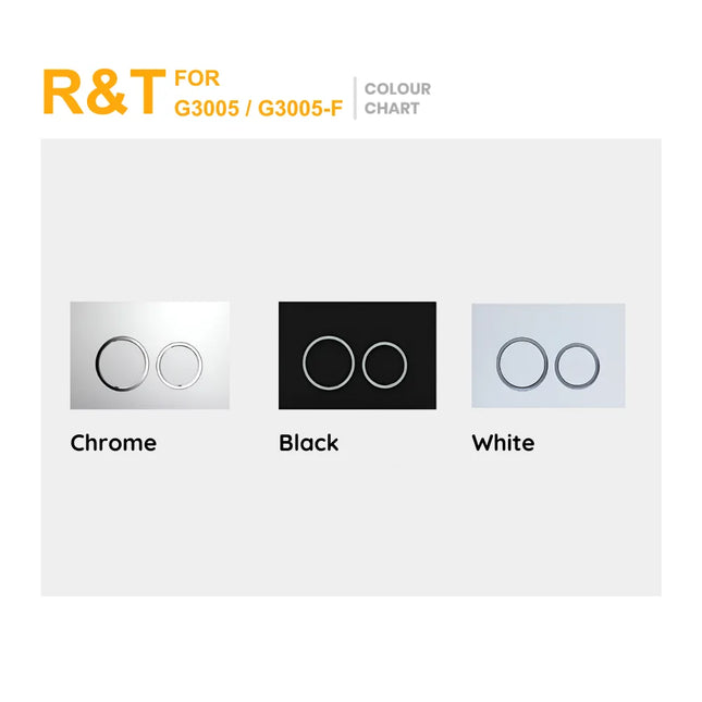 R&T Round Dual Flush Push Buttons For G3005 / G3005-F