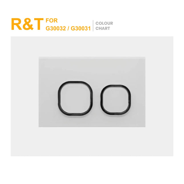 R&T Square Dual Flush Push Buttons For G30032 / G30031