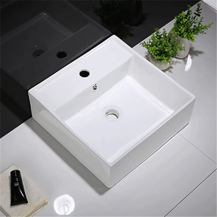 Gloss Square Hand Wash Basin White 375X375X130