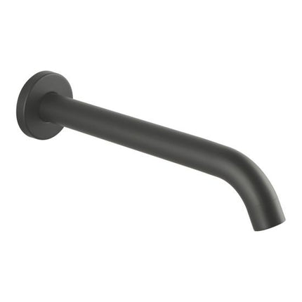 Bathroom Louis Lever Series Curved Bath Wall Spout Gun Metal Grey ,