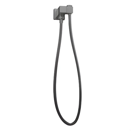 Square Hand Held Shower Set Gun Metal Grey ,