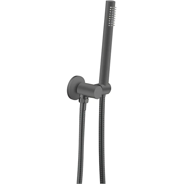 Round Hand Shower Gun Metal Grey ,