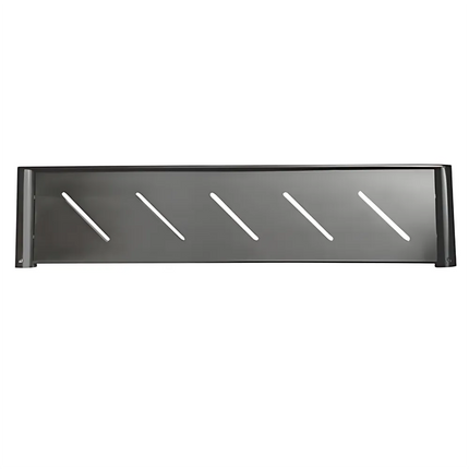 Hash Round Stainless Steel Shelf Gun Metal Grey ,