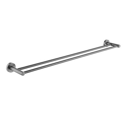 Louis Lever Double Towel Rail 790mm Gunmetal Grey , Default Title