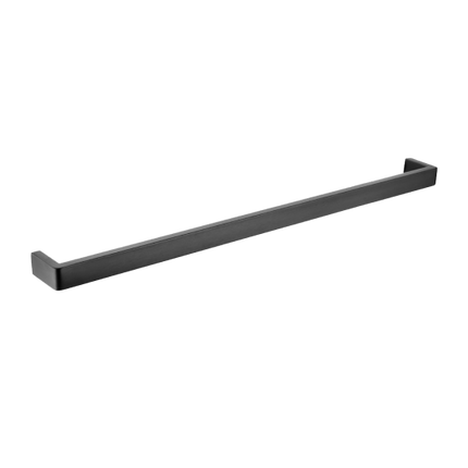 Tera Square Single Towel Rail 800mm Gunmetal Grey , Default Title