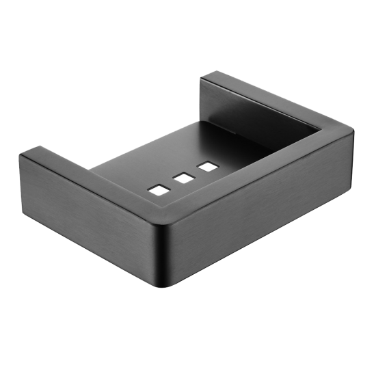 Tera Square Soap Dish Holder Gunmetal Grey ,