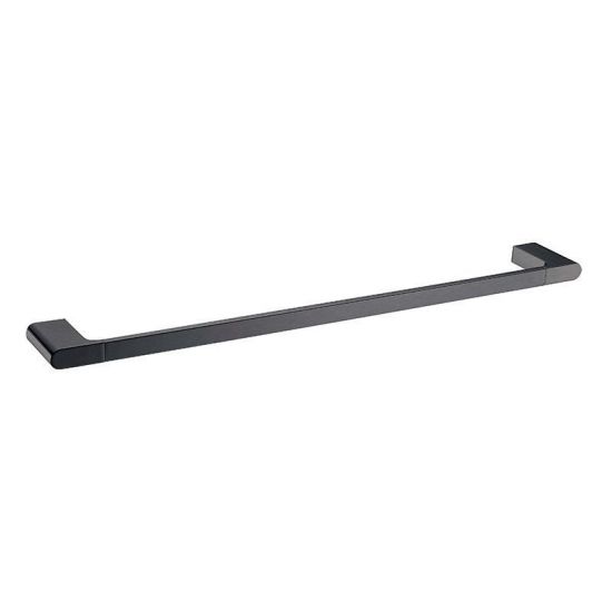 Belle Single Towel Rail 800mm Gunmetal Grey , Default Title