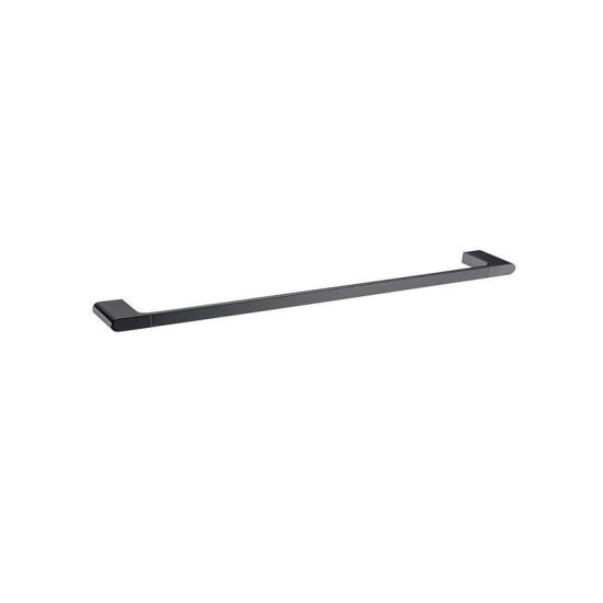 Belle Single Towel Rail 600mm Gunmetal Grey , Default Title