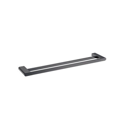 Belle Double Towel Rail 600mm Gunmetal Grey , Default Title