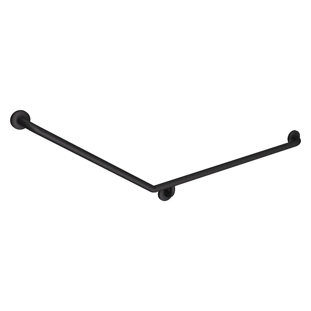 Fienza Care Ambulant 40° 900x700mm Stainless Steel Right Hand Grab Rail Matte Black ,