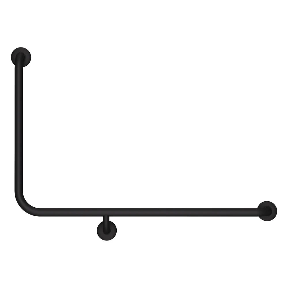 Fienza Care Ambulant 90° 960x600mm Stainless Steel Right Hand Grab Rail Matte Black ,