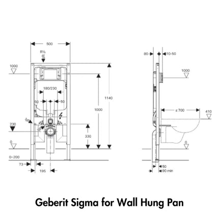 Fienza RAK Cloud Wall Hung Toilet Suite Matte White ,