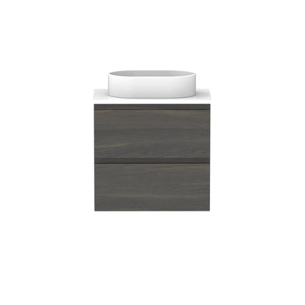 ADP Glacier Lite Ensuite All Drawer Twin Vanity with Benchtop 600-1800mm