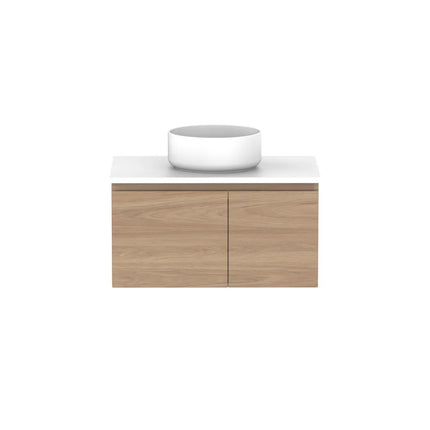 ADP Glacier Lite Full Depth Door and Drawer Slim Vanity with Benchtop 750-1800mm