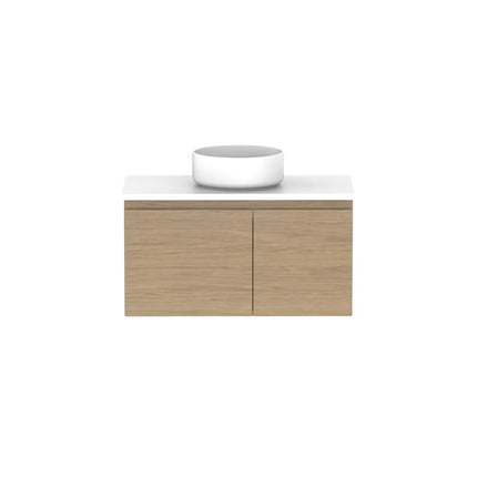 ADP Glacier Lite Ensuite Door and Drawer Slim Vanity with Benchtop 750-1800mm