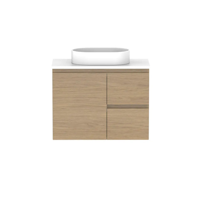 ADP Glacier Lite Ensuite Door and Drawer Twin Vanity with Benchtop 750-1800mm