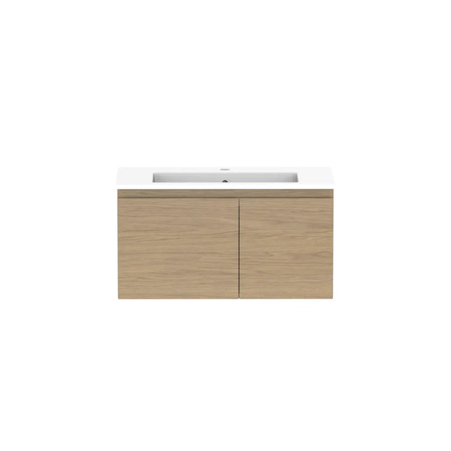ADP Glacier Lite Ensuite Door and Drawer Slim Vanity with Cast Marble Top 750-1200mm