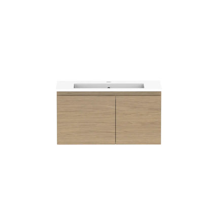 ADP Glacier Lite Ensuite Door and Drawer Slim Vanity with Cast Marble Top 750-1200mm