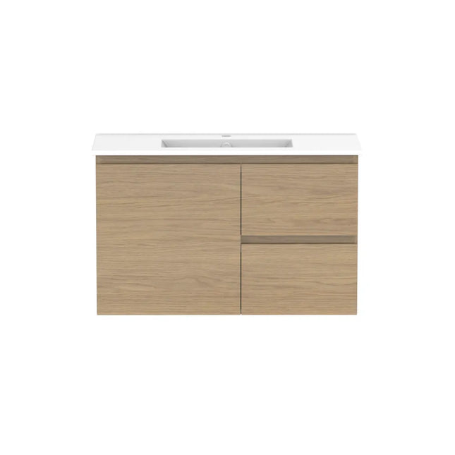ADP Glacier Lite Ensuite Door and Drawer Twin Vanity with Ceramic Top 750-900mm