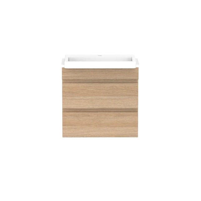 ADP Glacier Lite Semi-Recessed All Drawer Twin Vanity with Benchtop