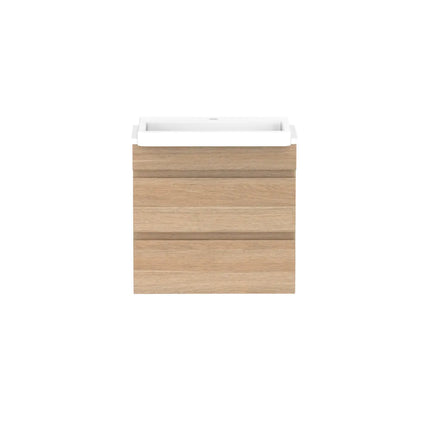 ADP Glacier Lite Semi-Recessed All Drawer Twin Vanity with Benchtop 600-1800mm