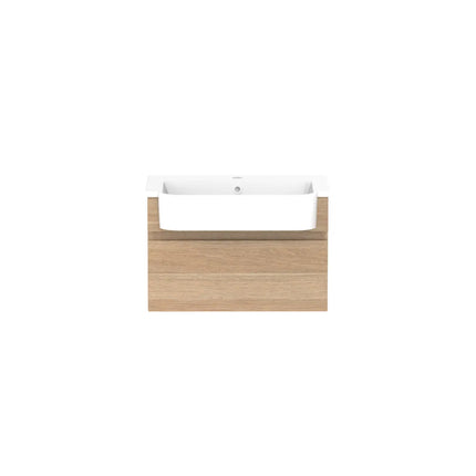 ADP Glacier Lite Semi-Recessed All Drawer Slim Vanity with Cast Marble Top