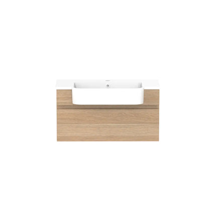 ADP Glacier Lite Semi-Recessed All Drawer Slim Vanity with Cast Marble Top 600-1200mm