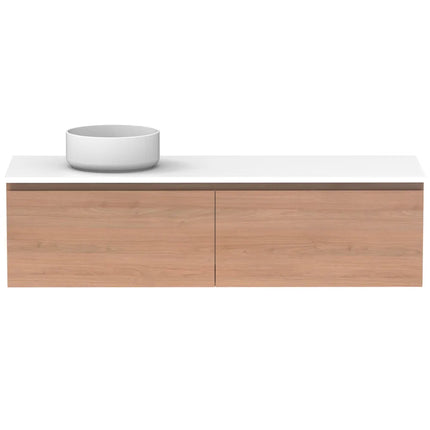 ADP Glacier Lite Full Depth All Drawer Slim Vanity with Benchtop 600-1800mm