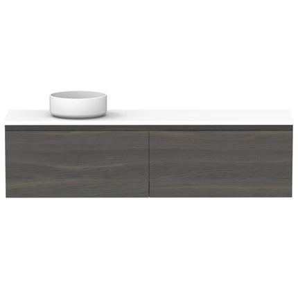 ADP Glacier Lite Ensuite All Drawer Slim Vanity with Benchtop