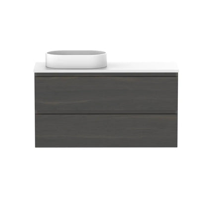 ADP Glacier Lite Ensuite All Drawer Twin Vanity with Benchtop 600-1800mm