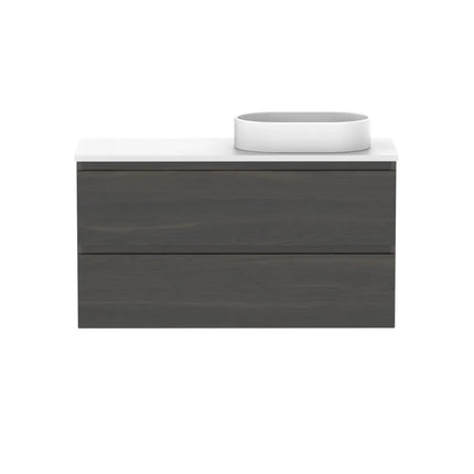 ADP Glacier Lite Ensuite All Drawer Twin Vanity with Benchtop