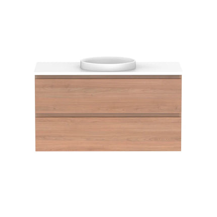 ADP Glacier Lite Full Depth All Drawer Twin Vanity with Benchtop