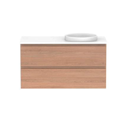 ADP Glacier Lite Full Depth All Drawer Twin Vanity with Benchtop 600-1800mm