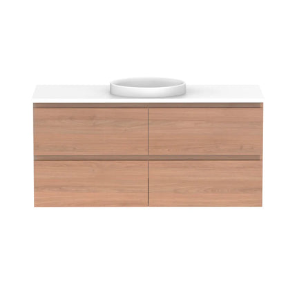 ADP Glacier Lite Full Depth All Drawer Twin Vanity with Benchtop
