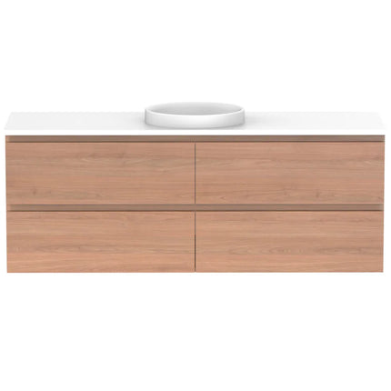 ADP Glacier Lite Full Depth All Drawer Twin Vanity with Benchtop 600-1800mm