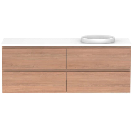 ADP Glacier Lite Full Depth All Drawer Twin Vanity with Benchtop