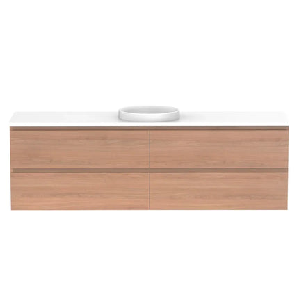 ADP Glacier Lite Full Depth All Drawer Twin Vanity with Benchtop 600-1800mm