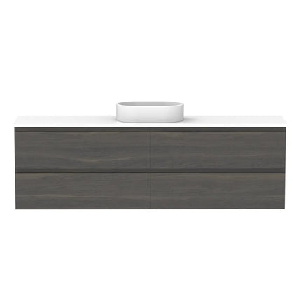 ADP Glacier Lite Ensuite All Drawer Twin Vanity with Benchtop