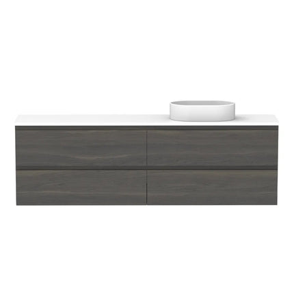 ADP Glacier Lite Ensuite All Drawer Twin Vanity with Benchtop