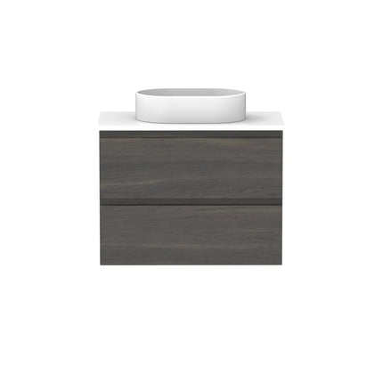 ADP Glacier Lite Ensuite All Drawer Twin Vanity with Benchtop