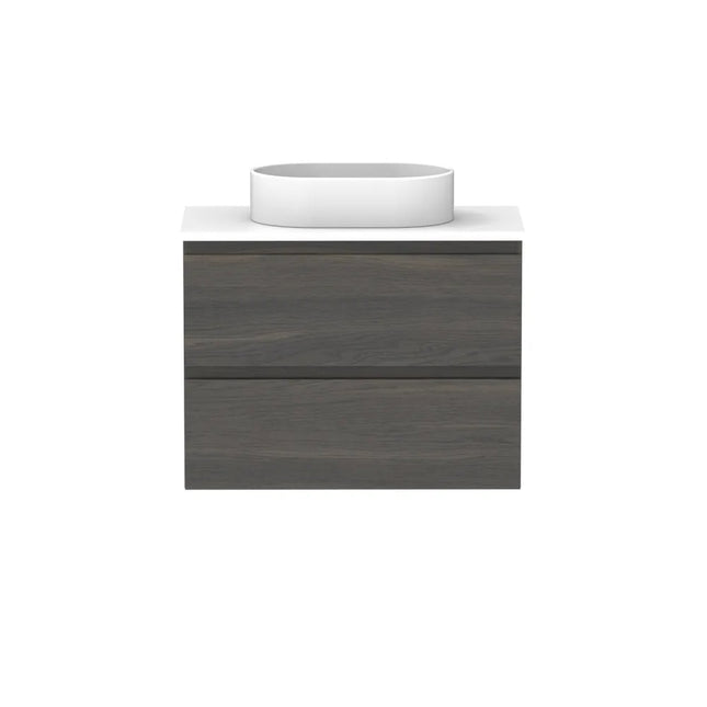ADP Glacier Lite Ensuite All Drawer Twin Vanity with Benchtop